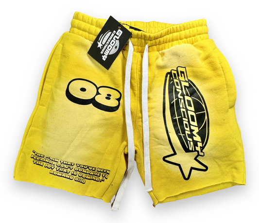 Gloomy Sweat Shorts - Yellow